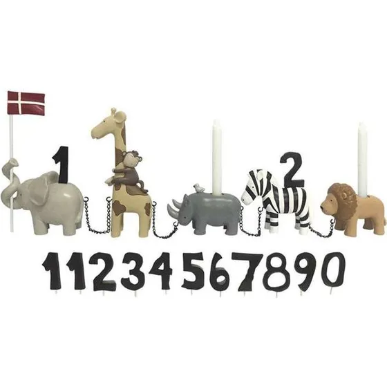Kids by Friis Fødselsdagstog - Safari med 11 tal
