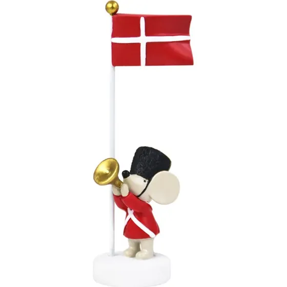 Kids By Friis bordflag - mus med trompet (14,5 cm)