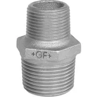 Georg Fischer Galvaniseret Brystnippel Reduktion 3/8 x 1/4
