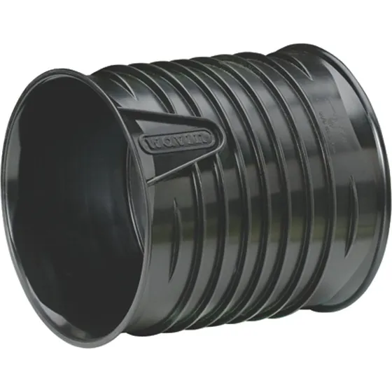Wavin X-Stream dobbeltmuffe 110mm DN100 sort PP