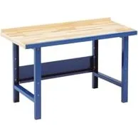 Blika VBB-1.15 Værkstedsbord med bøgeparket, RAL 5017