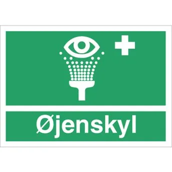 SKILT - Øjenskyl, Vinyl, A4, 210x297mm