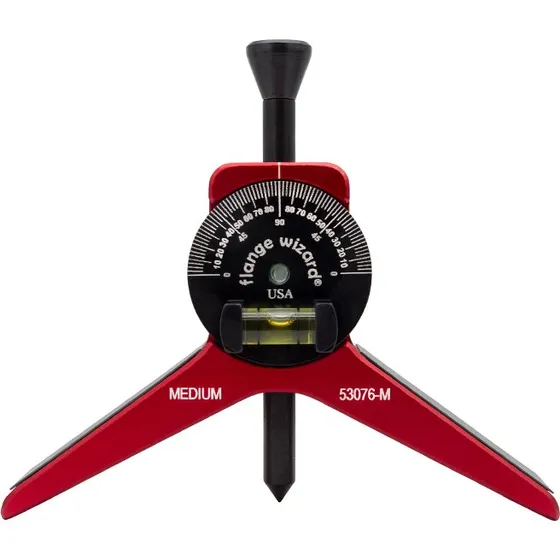 Flange Wizard Centerhoved til 6"+ rør med magnet og libelle