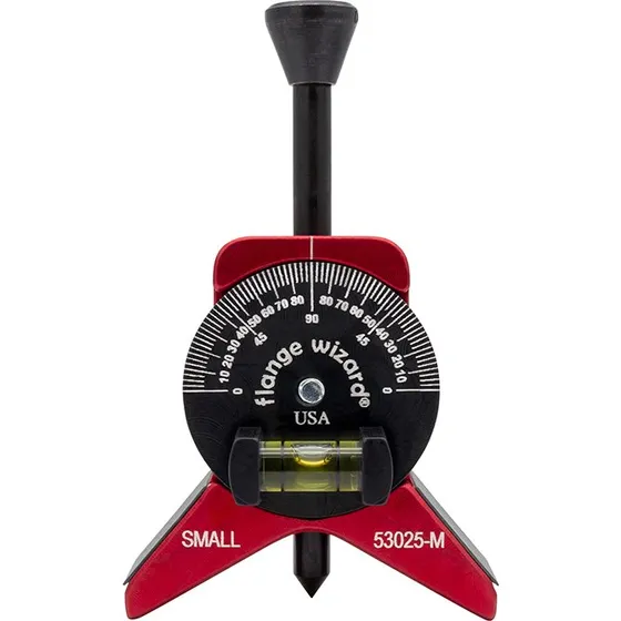 Flange Wizard Centerhoved til 1"+ rør med magnet og libelle