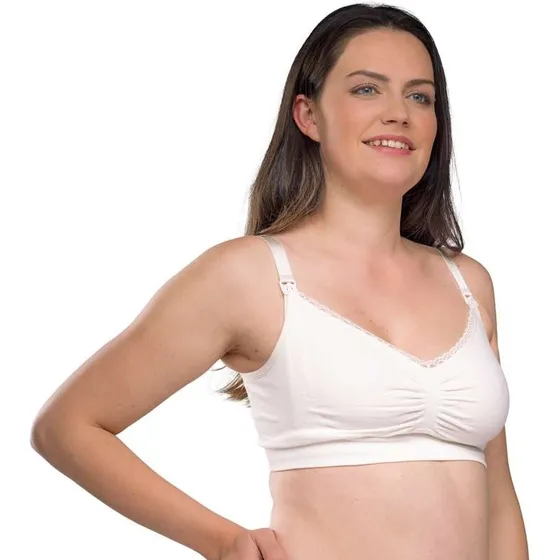 Carriwell Sømløs Økologisk Amme-BH – Hvid