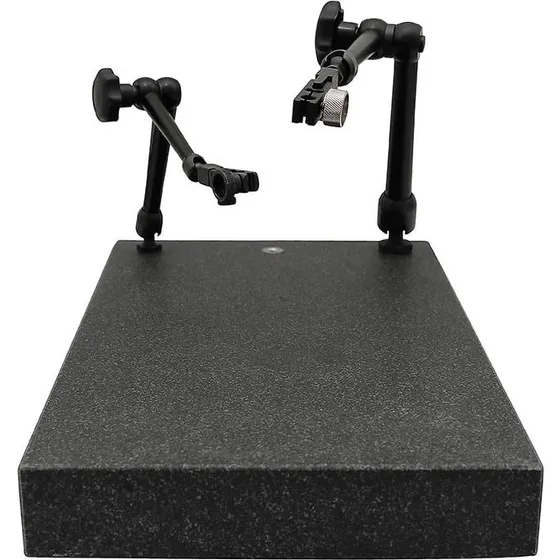 Granitbord 400x250x50 mm med 3xM8 gevindhuller DIN 876 Grad 0