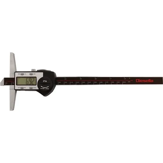 Digital Dybdeskydelære 0-150x0,01 mm IP54 DIN862 Mini-USB