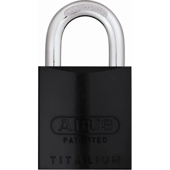 ABUS 83AL/45 S-DK hængelås sort med Snowman-cylinder