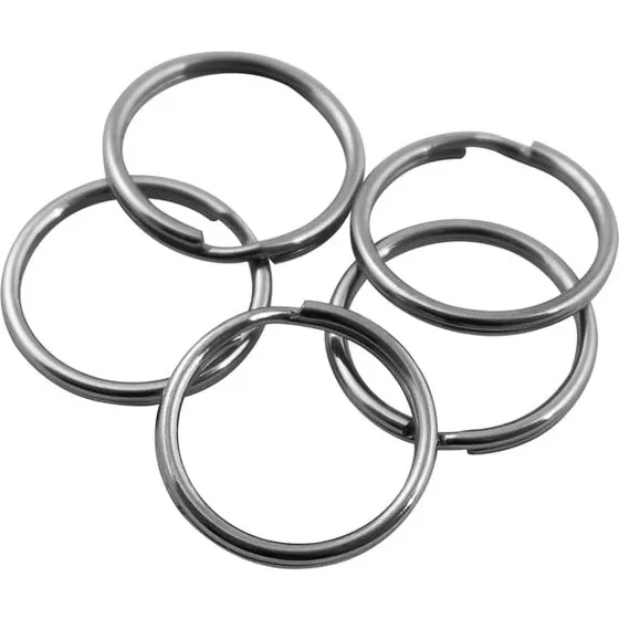 Nøglering Ø24 mm forniklet (10 stk)