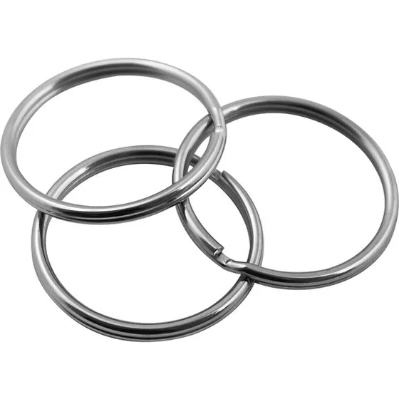 Nøglering Ø38 mm forniklet (10 stk)