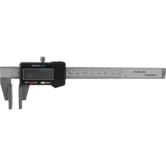 Diesella Digital skydelære 0-150 mm med 20x30 mm måleflader