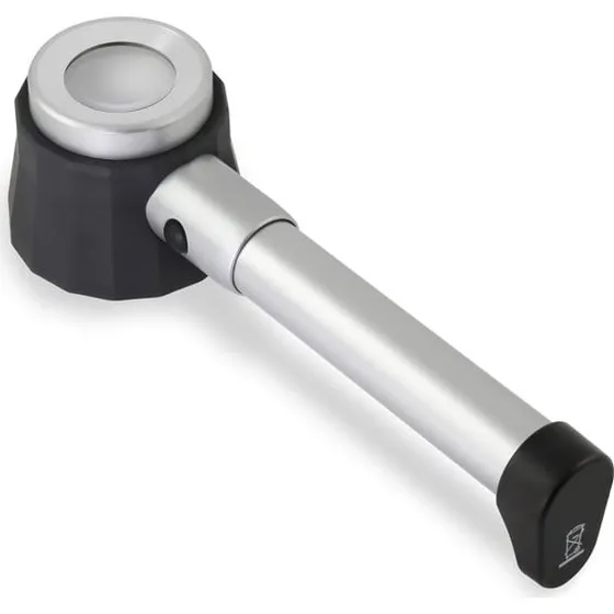 Lyslup 10X forstørrelse med 3xLED og 30 mm glaslinse