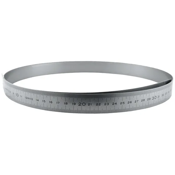 Stållineal 2500x13x0,5mm Flex-type med V-H graduering