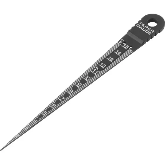 Målekile 0-15 mm i sort polycarbonat