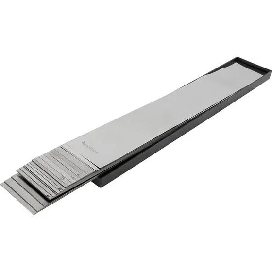 Sortiment af Søgerstål i ark, 25 stk (0,01-1,00 mm)