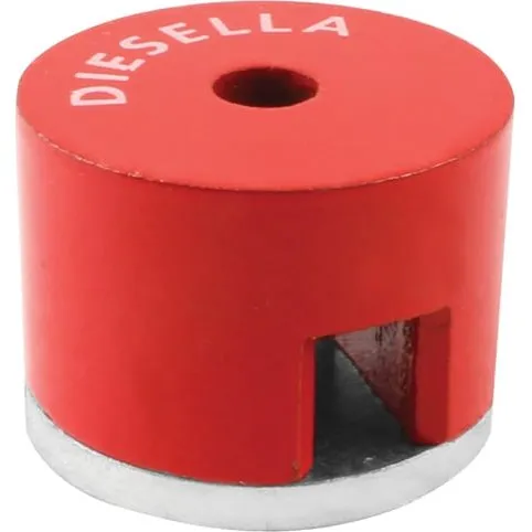 Alnico Knapmagnet Ø31,8 (48N) med huldiameter Ø7,1