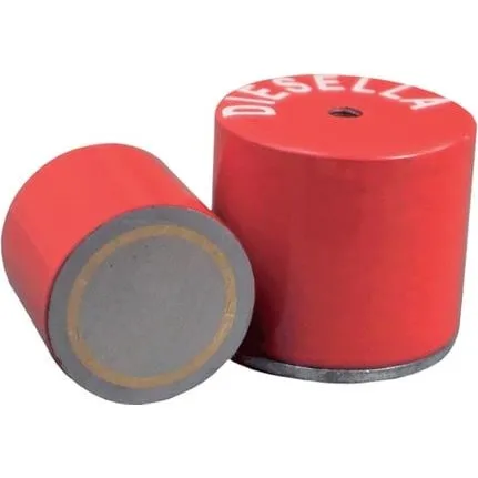 Høj Pottemagnet Alnico Ø17,5x16,0 mm med M6 gevind (28N)