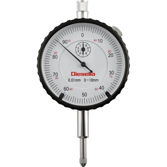 Diesella Måleur 0-10x0,01 mm med justerbare tolerancemærker