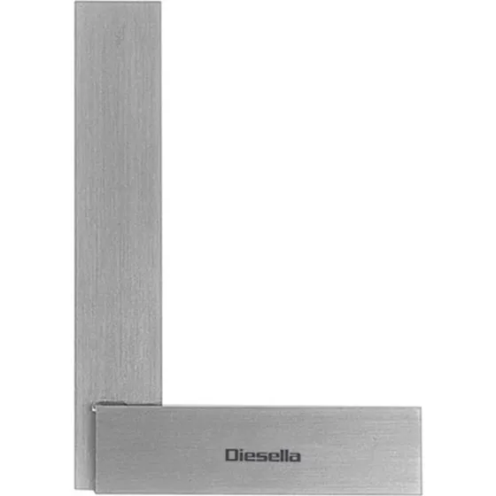 Ansatsvinkel 500 x 330 mm DIN 875/1 - Hærdet og slebet stål