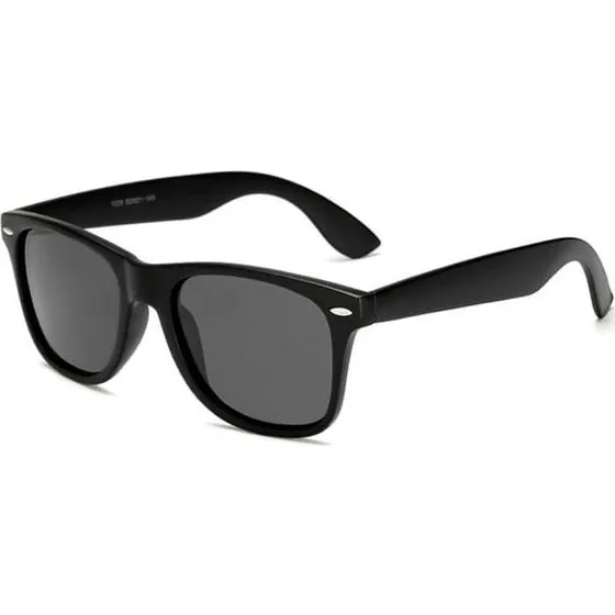 Retro Wayfarer solbriller - Mat sort