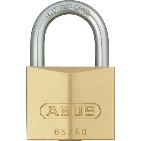 ABUS 65/40 messing hængelås 40 mm, 3-pak