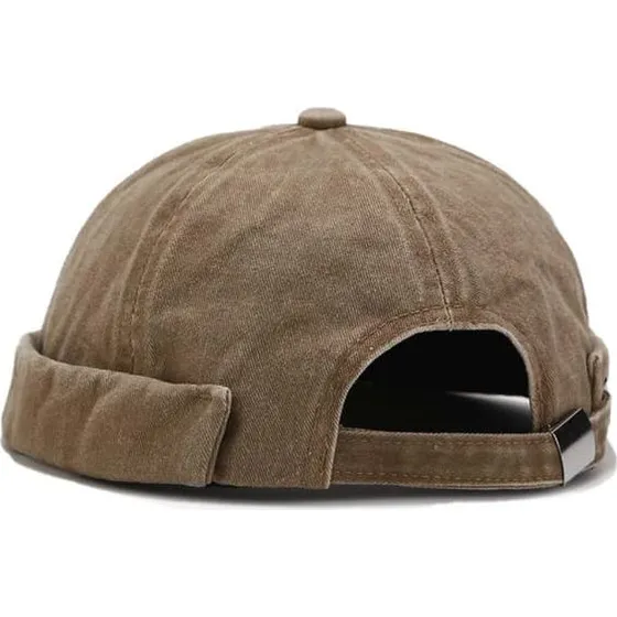Vintage Disadvantaged Miki Hat Docker Cap - Beige