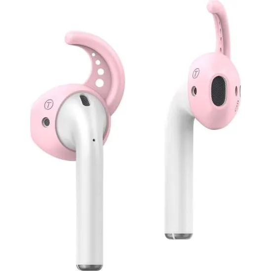 Silikone Ear Hooks til AirPods 1, 2 & EarPods - Pink