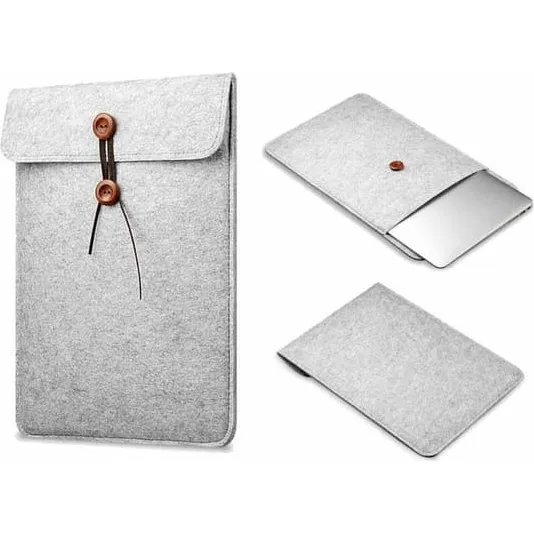 Laptop Sleeve i grå filt - 13,3 tommer