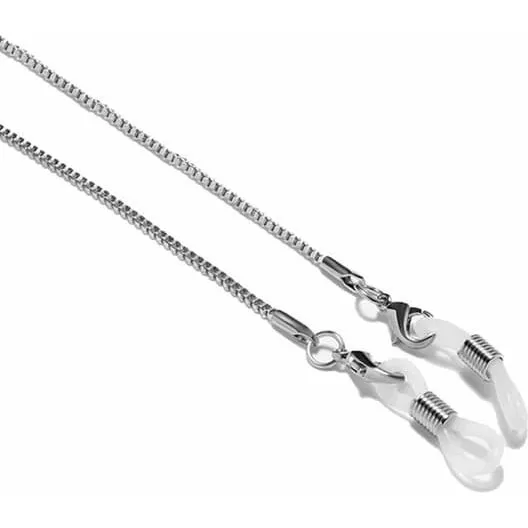 Senile Brillekæde i Sølv - 70 cm Box Chain