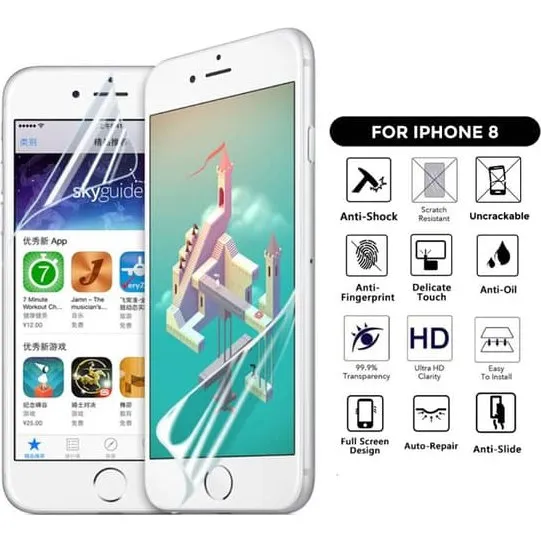 Nanoedge iPhone 8 Skærmbeskytter - Fuldt dækkende