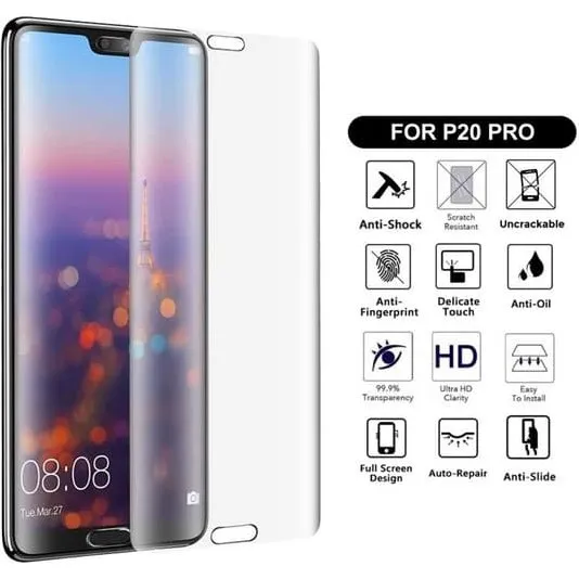 Huawei P20 Pro Nanoedge Skærmbeskyttelse - Ultra-tynd film