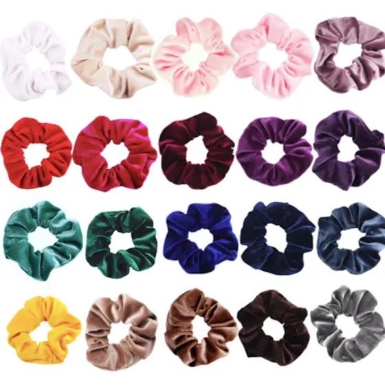 Blød fløjlshår Scrunchie - 10 x 3,7 cm