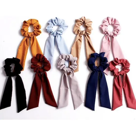 Scrunchies med tørklæde – Stilfuldt og blødt hårbånd