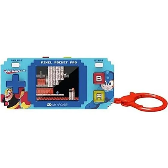 My Arcade Mega Man Pixel Pocket Pro - Bærbar Spillekonsol, Blå