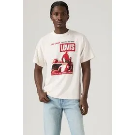 Levi's Regular Fit T-shirt med bagprint – hvid