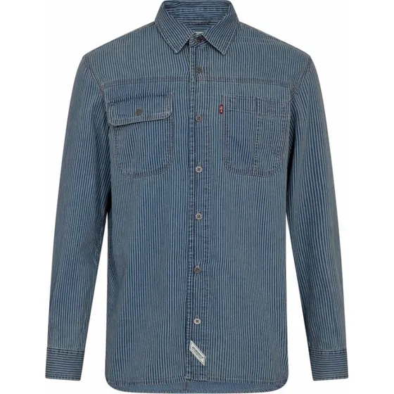 LS Auburn Worker Linde chambray-skjorte, lyseblå