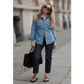 Levi's Iconic Western denimskjorte, indigo