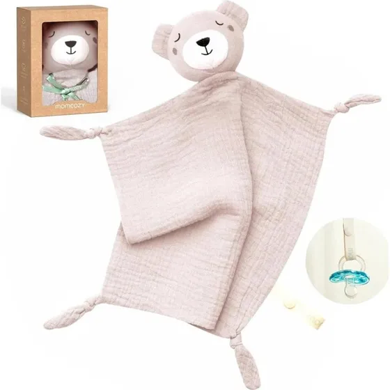 Momcozy Nusseklud Bamse i Bomuld - Pink