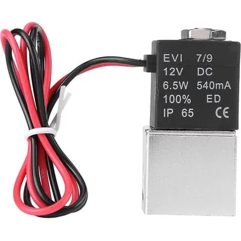 Elektrisk magnetventil 12V DC, 1/4" 2-vejs, 2V025-1/4-12VDC