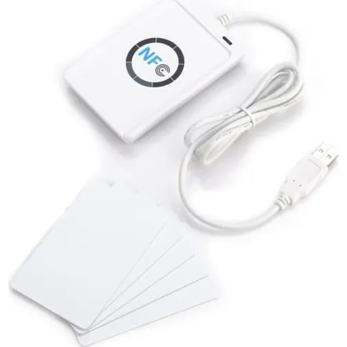 ACR122U NFC RFID-læser/skriver - Hvid (ISO 14443A/B)
