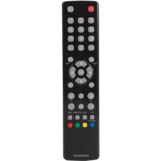 TCL RC3000E02 Fjernbetjening - Sort