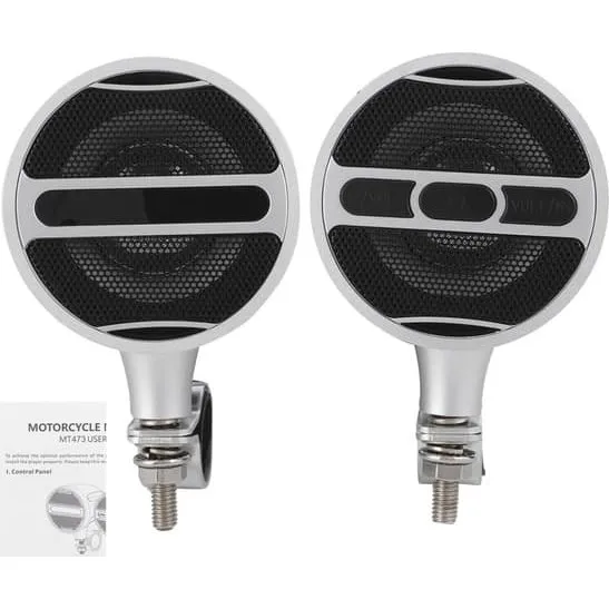 Vandtæt Bluetooth Motorcykelhøjttaler - 12V Stereo med FM Radio