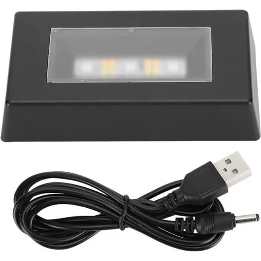 LED Display Base - 7-farvet lysstand til krystal og smykker