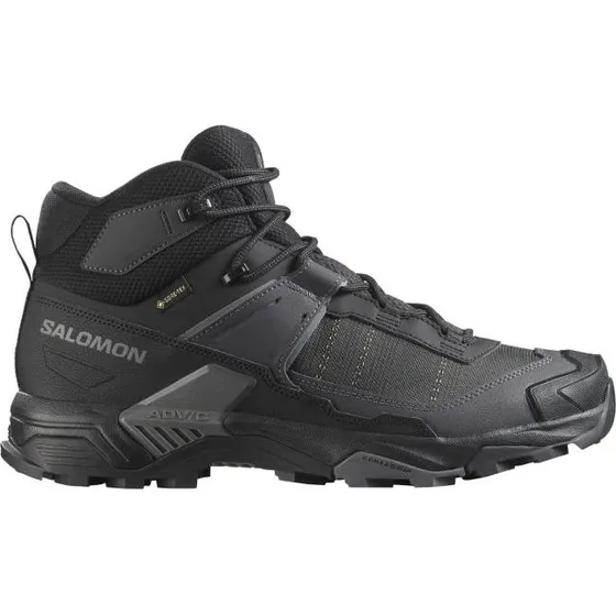 Salomon X Ultra 5 Mid GTX Herre, Black/Asphalt str. 42