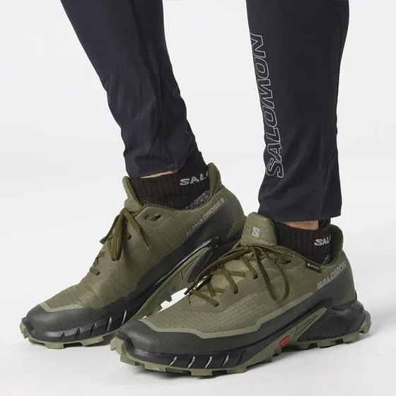 Salomon Alphacross 5 GTX herre - Olive Night, EU 44 (UK 9,5)
