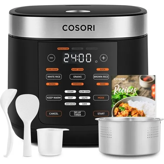 Cosori Multi-Cooker Chef Edition 5 L - Sort/Sølv