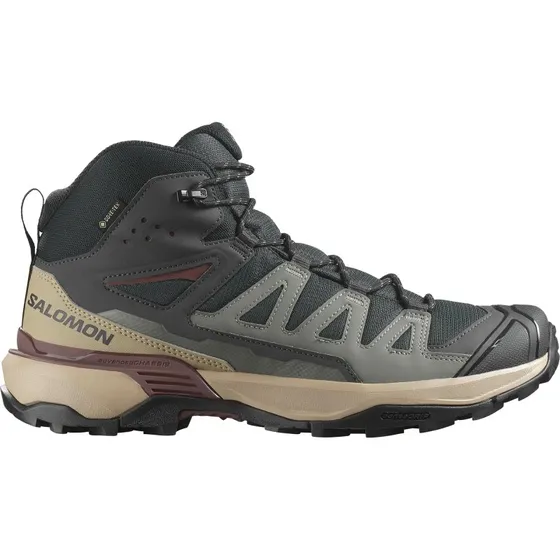 Salomon X Ultra 360 Mid GTX Herre – Phantom/Desert Tan/Rum Raisin