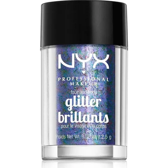 NYX Professional Makeup Glitter Face and Body - 11 Violet, 2,5 g