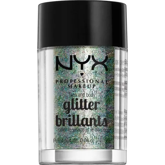 NYX Professional Makeup Glitter Face and Body - 06 Krystal, 2,5 g