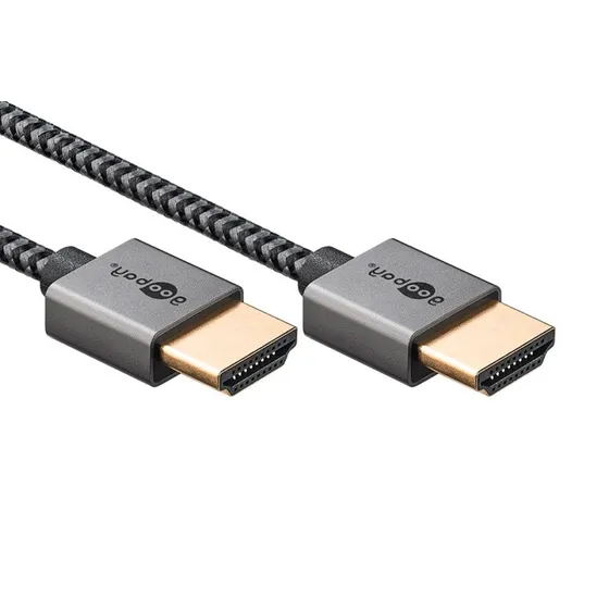 Goobay HDMI 2.0 Slim m/Ethernet 0,5 m